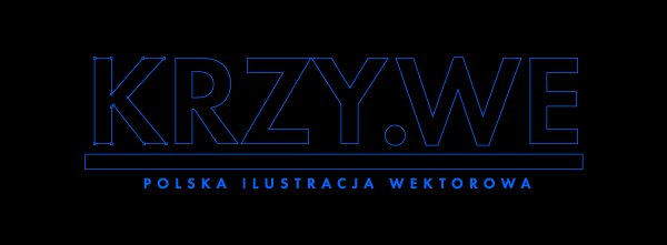 krzywe polish vector Exhibition  community polska poster self portrait artists krzy.we bezier