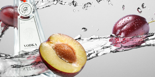 html5 css3 parallax gray White Vodka fruits water