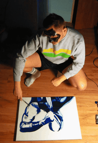hiperrealizm obraz sztuka artysta gumowy latex