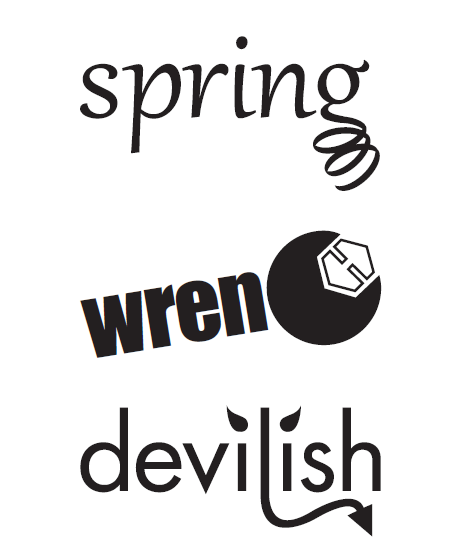 type words Wrench spring devilish