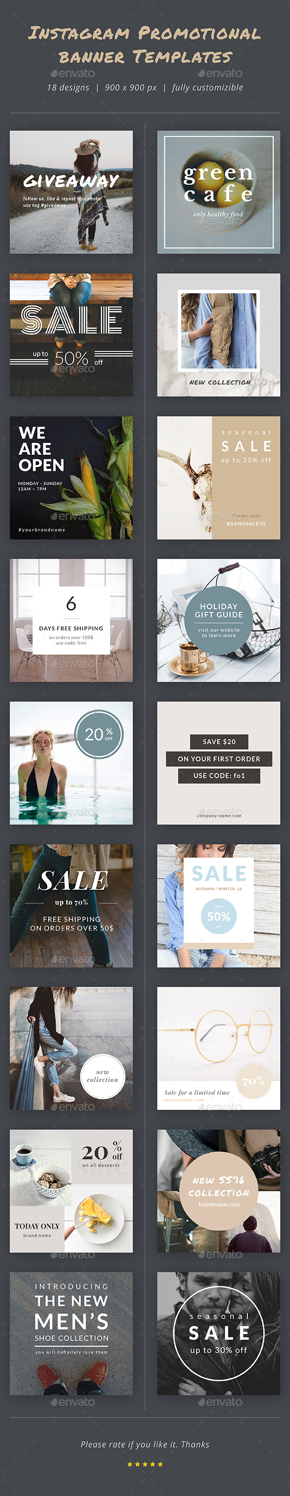 ads banner business clean collage COUPON Deal discount Fashion sales flat instagram instagram promo marketing   minimalistic