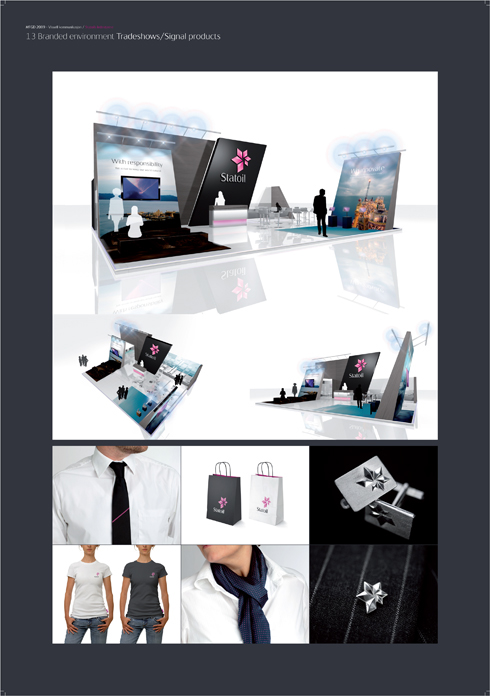 identity logo brochure Signage Web branded environment work wear customised typography information graphics