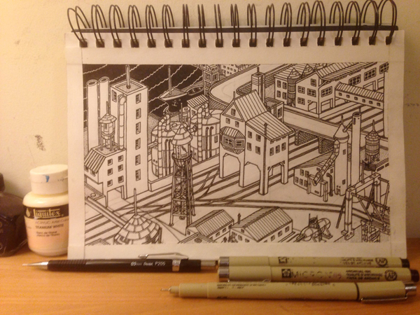 sketchbook sakura pigma micron urban sketching