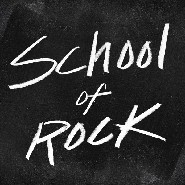 lettering broadway Musical theater  something rotten School of Rock Heart and Lights