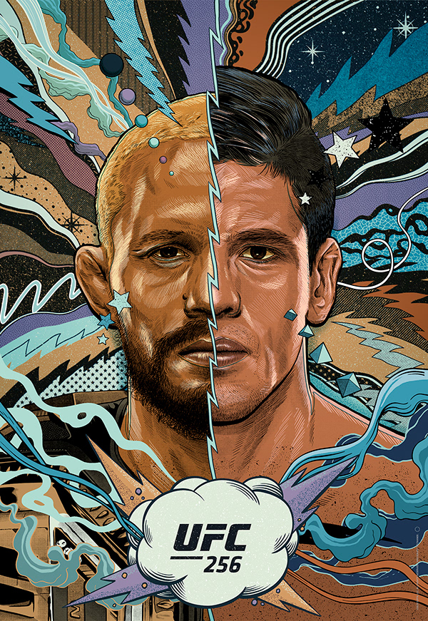 UFC 256 official poster