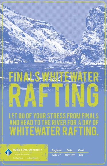 poster rafting whitewater intern