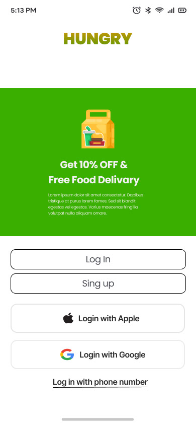 Food  restaurant app design Mobile app Case Study ui design Food app design UI/UX mobile app design