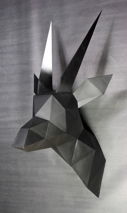 geometric taxidermy sculpture animal keaton vant hull triangulation heads Low Poly