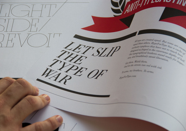 fonts typefaces type hypefortype magazine mailer