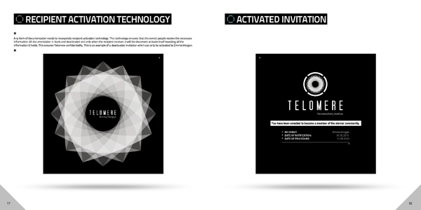 Telomere Corporate Identity Manual Style Guide Immortality micaela reeves