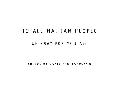 Haiti earthquake reportages black and white
