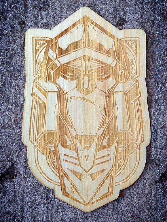 stickers  laser  engraved  hydro74 wood  iphone