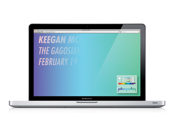 keegan mchargue Invitation gagosian gradient gallery Show Website