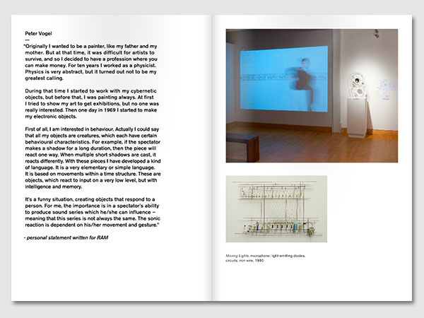 RAM: Rethinking Art and Machine Manfred Mohr jim campbell alan rath Daniel Rozin Exhibition Design 