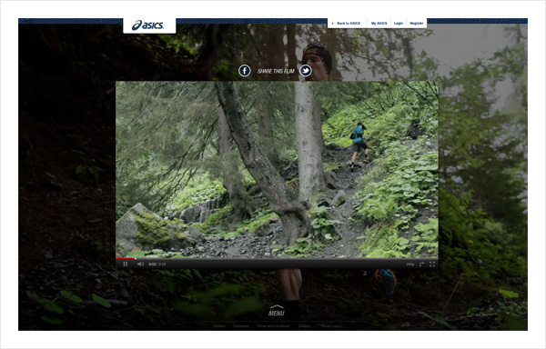 Asics sport  sports  Athletic Apparel campaign  digital  wireframes  user flows  user journey