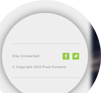 Pivot forward green capital clean fullscreen user interface