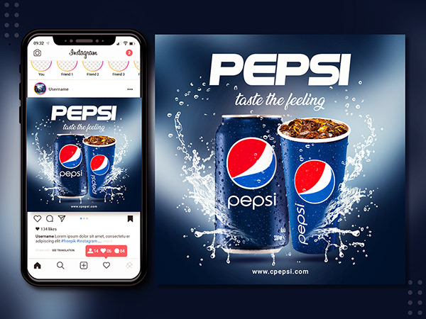 Social Media Design | Pepsi Ads | Banner