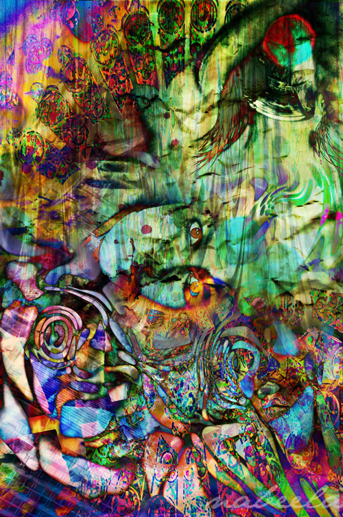 psychedelic distorted minds alternate realities colour SENSORY digital painting