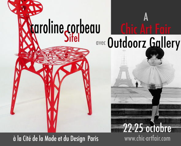 invitations gallery design Fun Fashion  Paris art chic chairs 60's