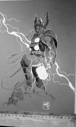 comics Comissions Thor Black Cat catwoman batman dc superheroes Superheroines