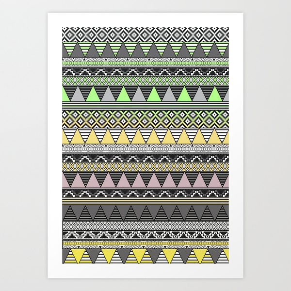 aztec tribal geometric pattern textile Colourful  vasareNar trend 2014 summer Style