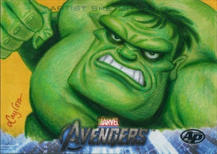 Avengers Sketch Cards Layron DeJarnette comics sketch card Comic Book comic books