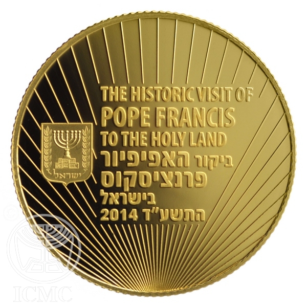 Medal Pope Francis jerusalem israel