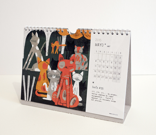 calendar Malota ilustracion