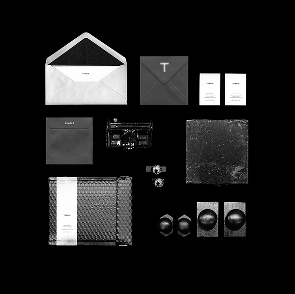 black and white monochrome Stationery identity elegant