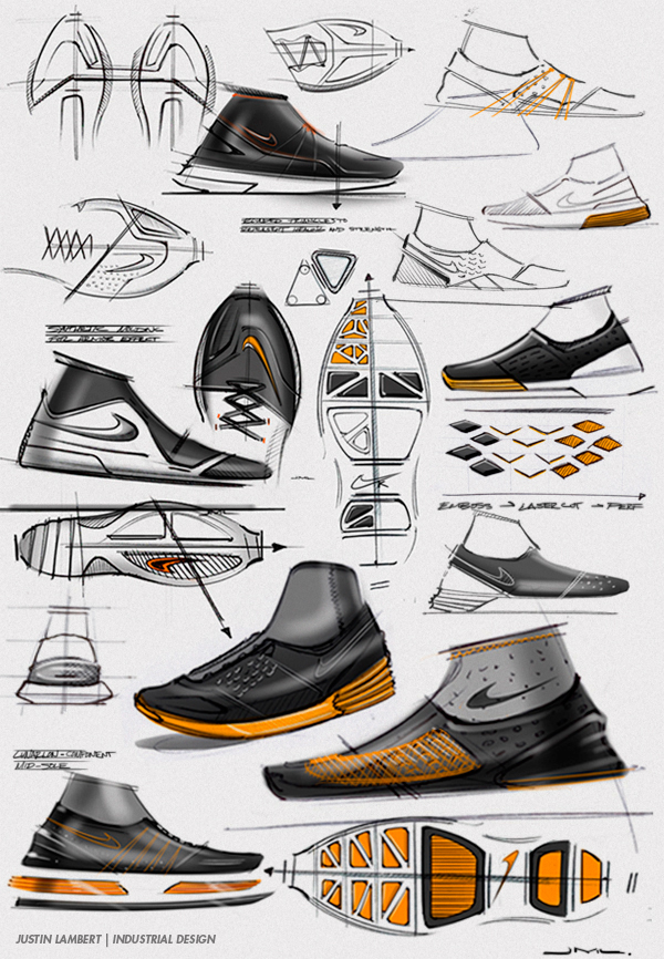 Nike shoe sketches concept shoe Nike Sketches project k Kinesio kinetic sketching Shoe Render footwear design footwear sketches wacom Wacom Sketches  Cintiq digital sketches