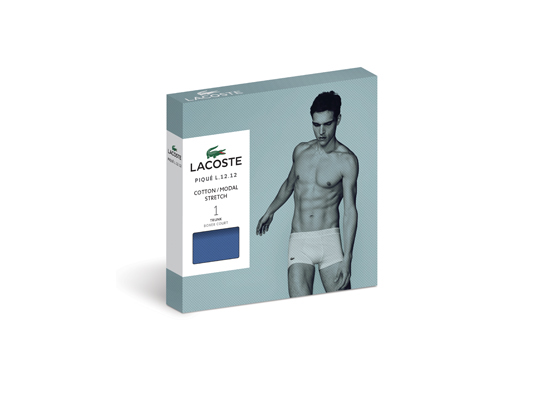 lacoste men's underwear packaging design