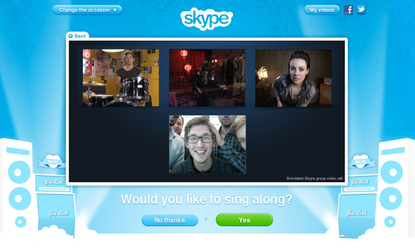 Skype  app application group video calling social media greeting