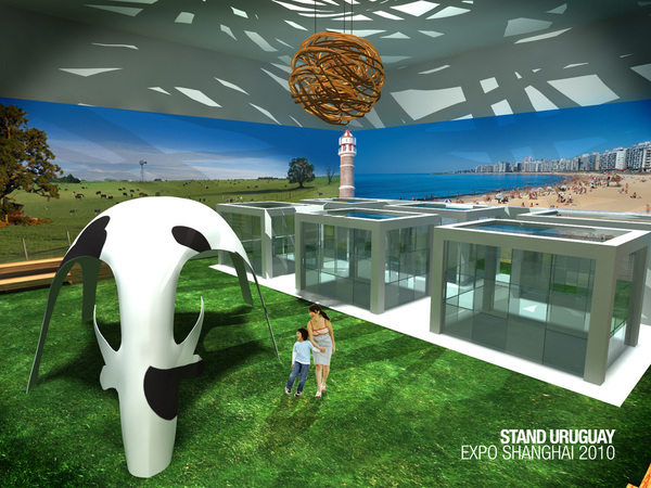 Stand Expo Shanghai sculpture desing Installation desing Wall photography pavillion arte desing