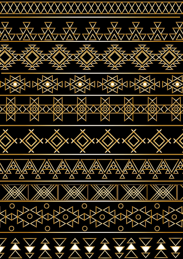 gold black pattern