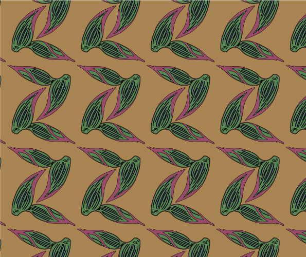 pattern Illustrator flower color