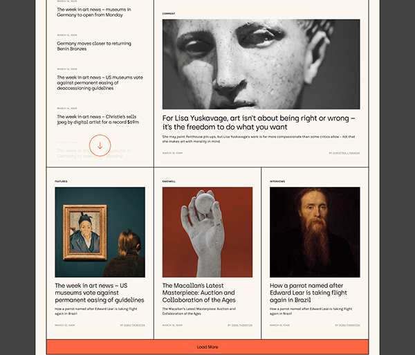 Apollo Art News Website Redesign