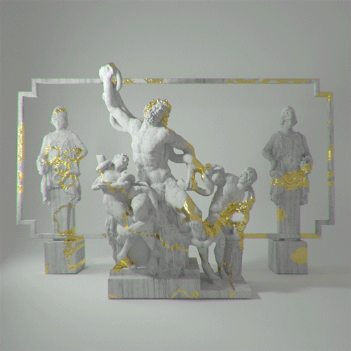 gif gifmk7 sculpture loop c4d octane art 3D antique endless tumblr motion