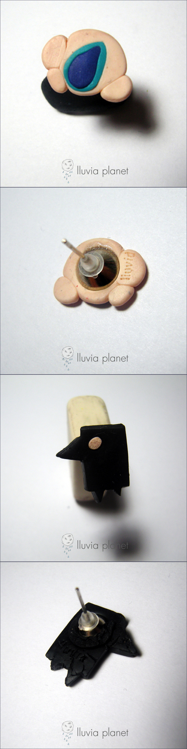 handmade polymer clay ring brooch necklace