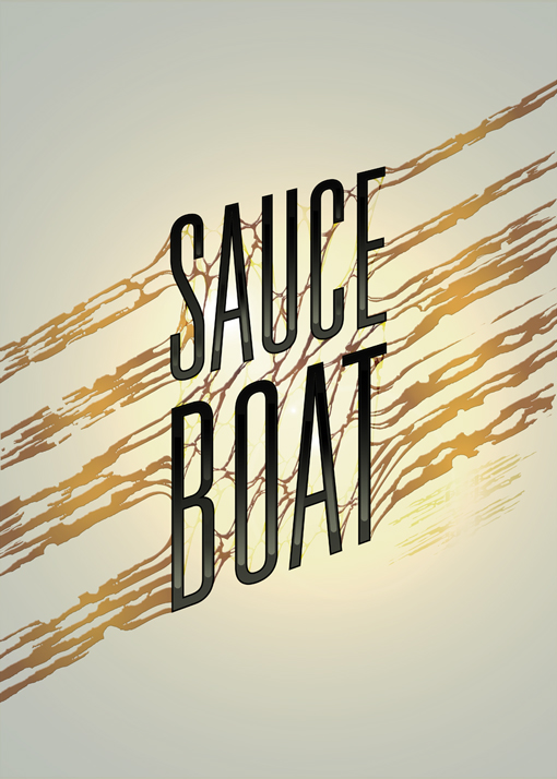 sauceboat illustrative typography concept design Logo Design identity creation Marketing Design photoshop techniques colour Brand Development