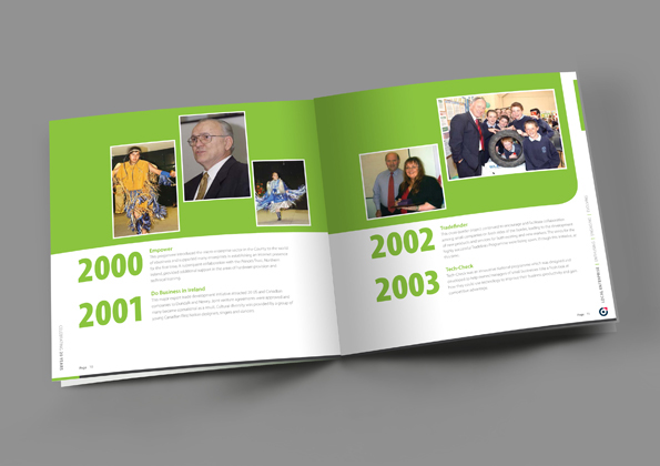 brochure Louth anniversary brand design simple conference print publication enterprise magazine