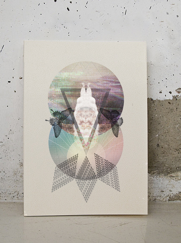 poster print abracadabra collage