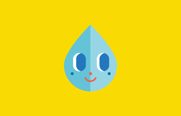 water moments icons flat design