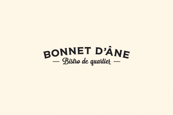 restaurant Resto Quebec brand Branding Restaurant old fashion bonnet d'ane bonnet ANE lavanderia gotham