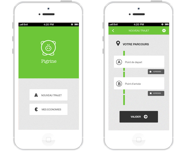 UI ux Webdesign green iphone app economy money Desgin opendata Data service
