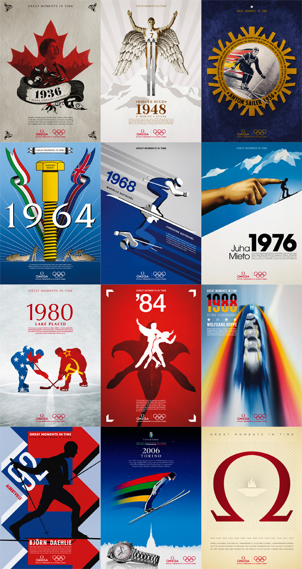 poster Olympic Games The Alpha Studio Omega Timekeeper olympic stories Poster series