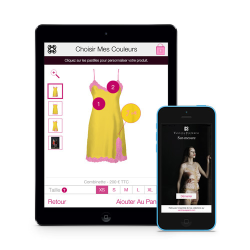 development mobile ios android iphone iPad tablet app sur mesure lingerie creation Ecommerce eshop