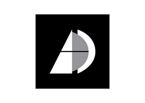 identidade visual logo identity decoration marca ABD associação Brasil technical drawing