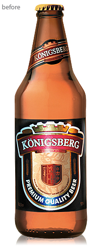 beer package design  redesign heineken königsberg Logotype old style RESTYLING