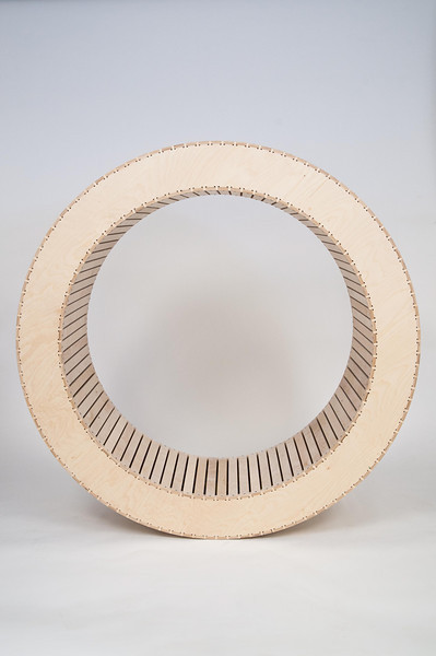chair rolling round wheel adirondack cnc slats giant large hamster huge Birch Ply birch wood Ply