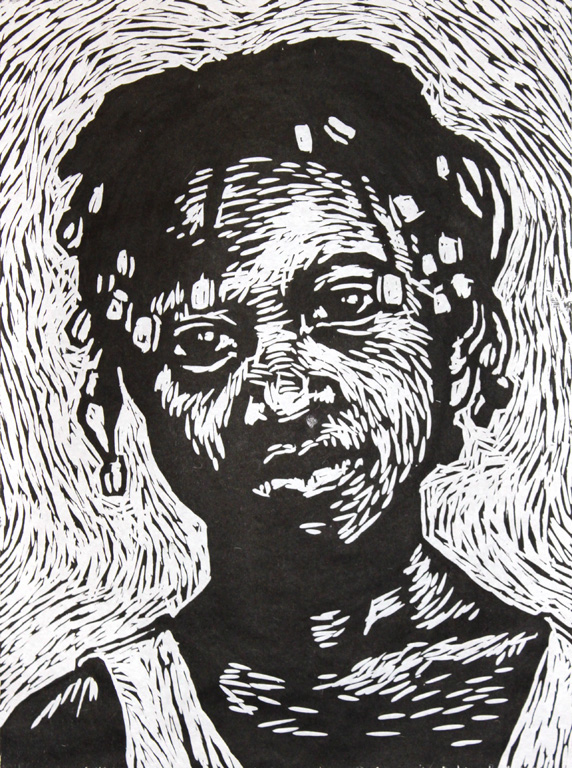 printmaking art figure screenprint silkscreen lithography litho woodcut etching Haiti